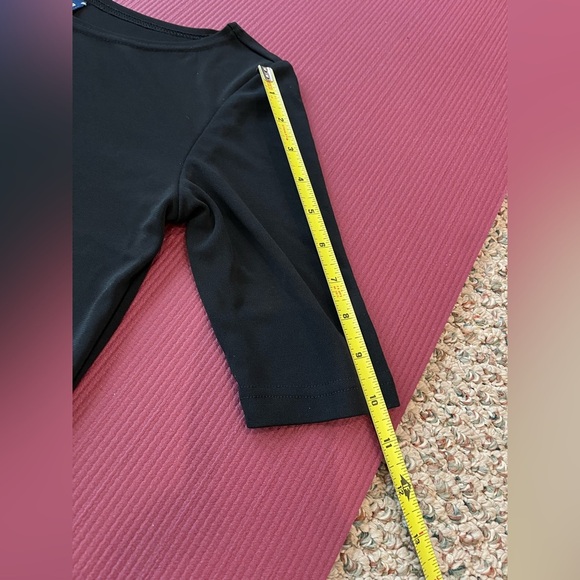 GAP Little Black Dress Size XS Classic Boat Neck Side Slit - Picture 7 of 7